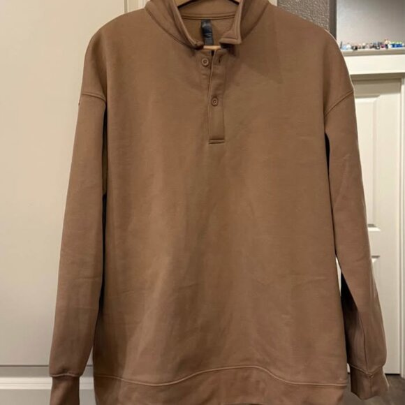 Women’s Camel Colored Mondetta 1/4 Zip Sweatshirt-Size L‎ - Picture 8 of 9